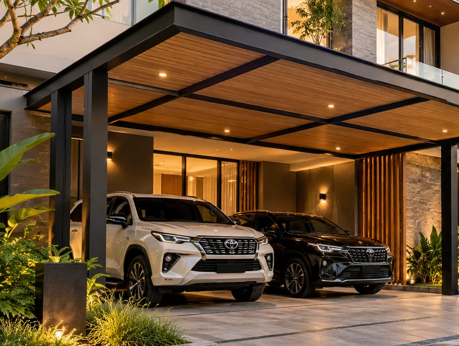 Detail struktur jasa kanopi Parung premium